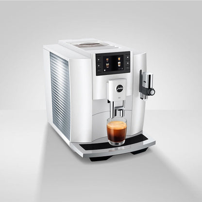 Jura E8 Automatic Espresso Machine, Piano White #15683