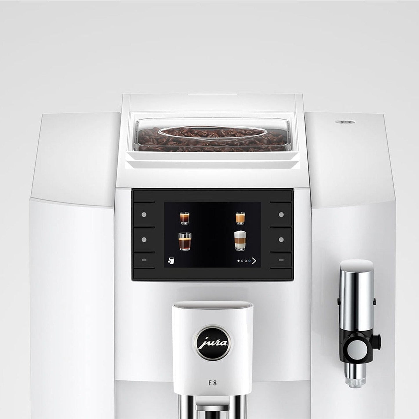 Jura E8 Automatic Espresso Machine, Piano White #15683