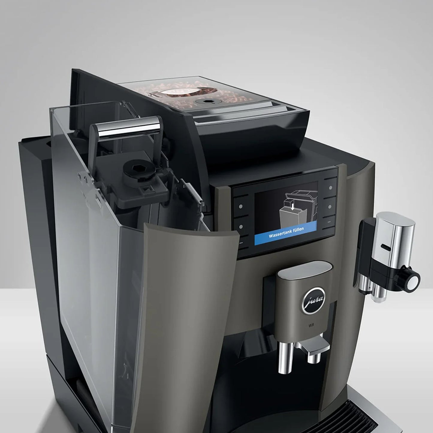 Jura W8 Automatic Espresso Machine, Dark Inox #15550 (Special Order)