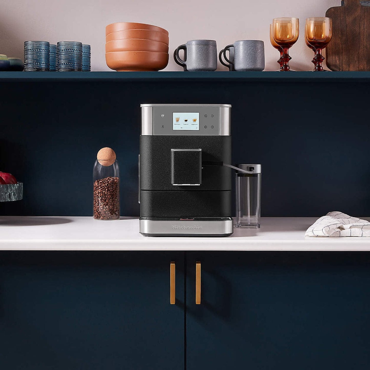 KitchenAid KF7 Fully Automatic Espresso Machine, Cast Iron Black #KES8557BK