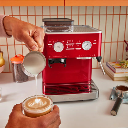 KitchenAid Semi-Automatic Espresso Machine, Candy Apple Red #KES6551CA