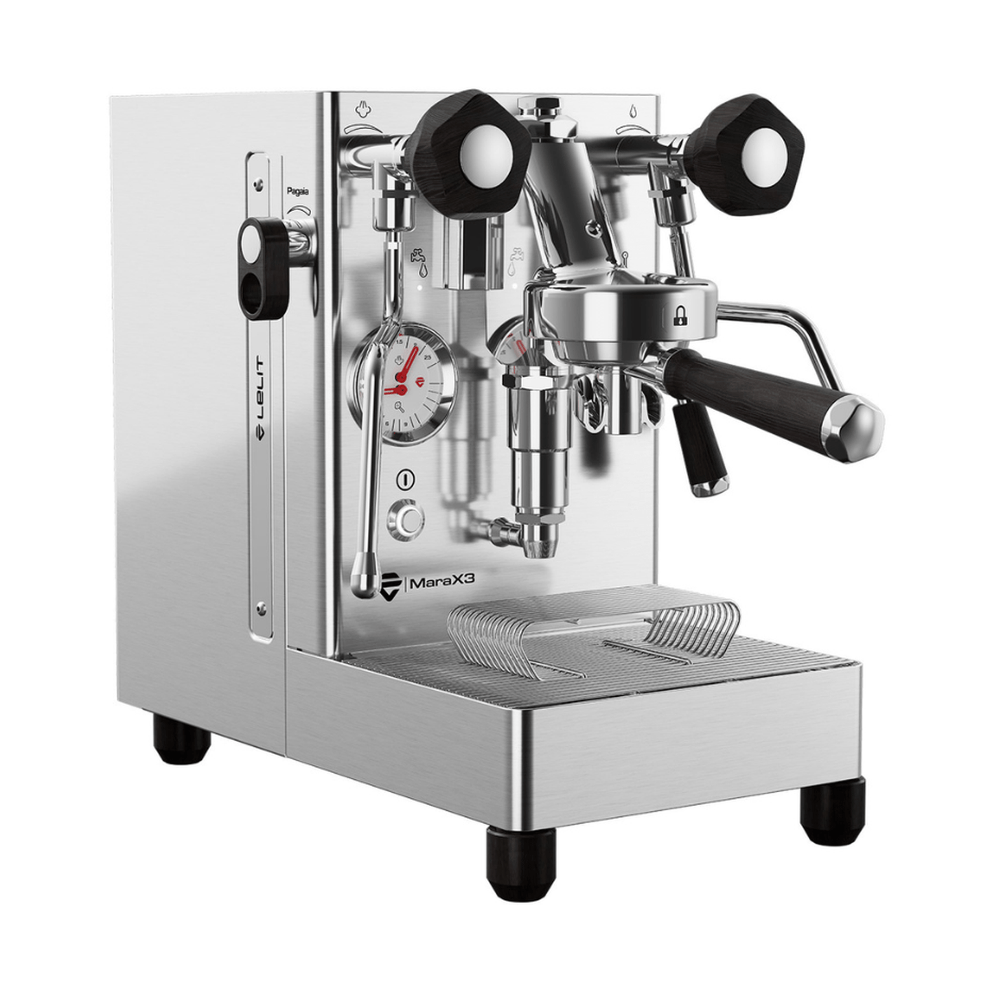 Lelit Mara X V3 Espresso Machine, Stainless Steel & Walnut #LEPL62X3-1B82