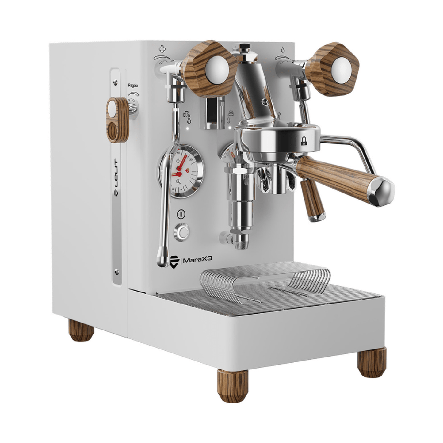 Lelit Mara X V3 Espresso Machine, White & Zebra #LEPL62X3-1B40