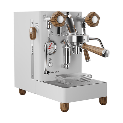 Lelit Mara X V3 Espresso Machine, White & Zebra #LEPL62X3-1B40