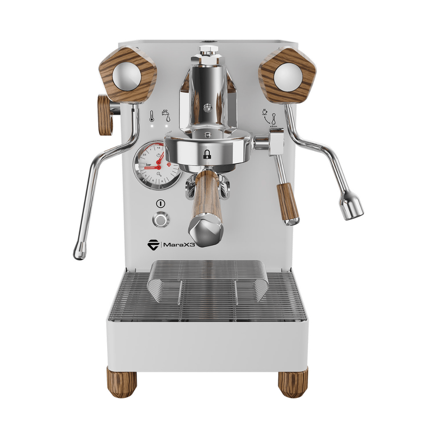 Lelit Mara X V3 Espresso Machine, White & Zebra #LEPL62X3-1B40