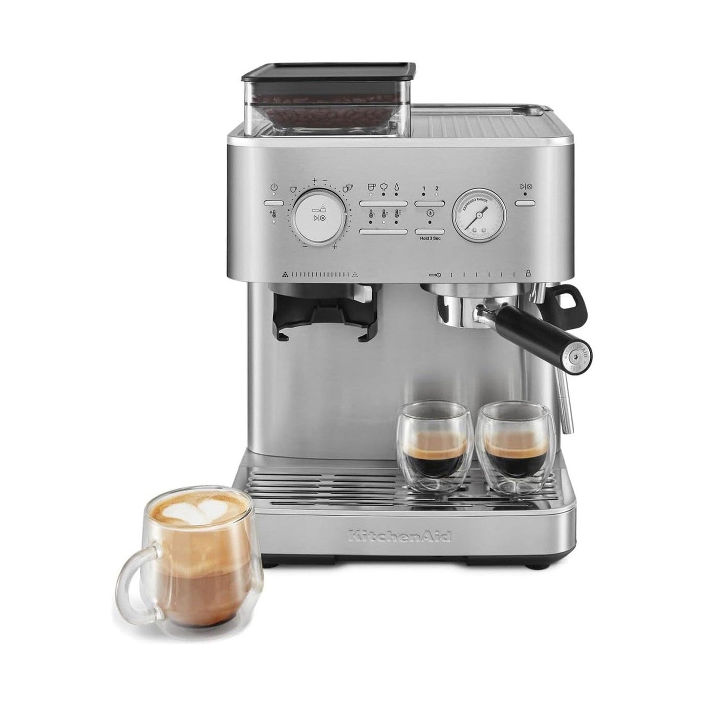 KitchenAid Semi-Automatic Espresso Machine, Brushed Stainless Steel #KES6551SX