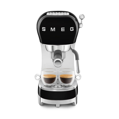 OPEN BOX | Smeg Manual Espresso Coffee Machine #ECF02BLUS - Black