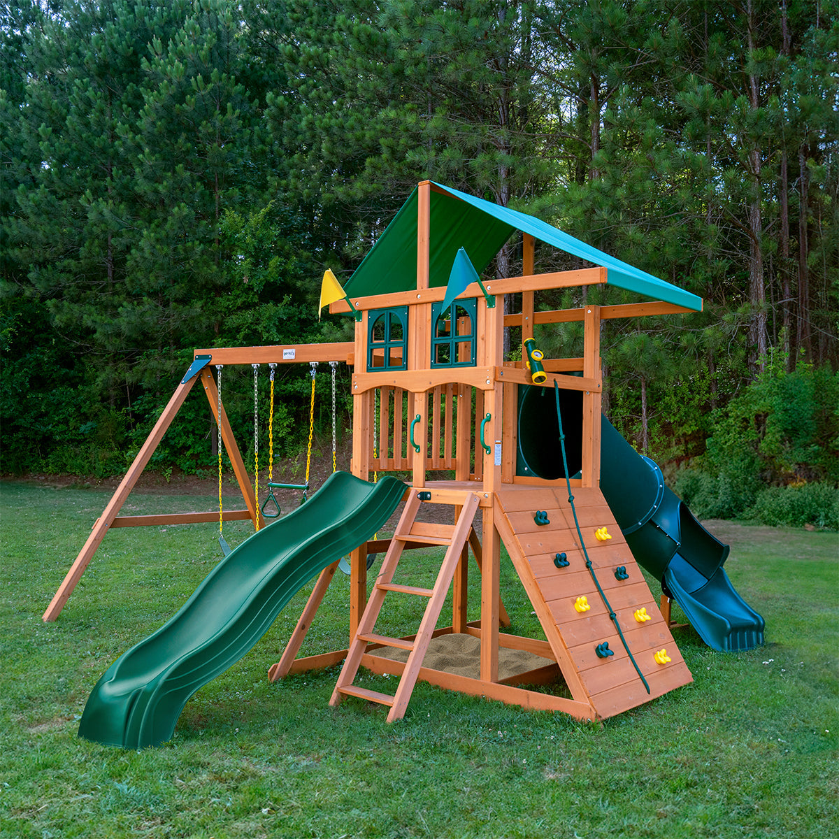 Outing II w/ Tube Slide Swing Set