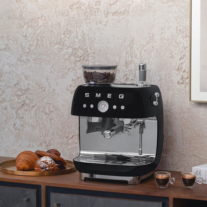 SMEG Manual Espresso Machine, Black #EGF03BLUS