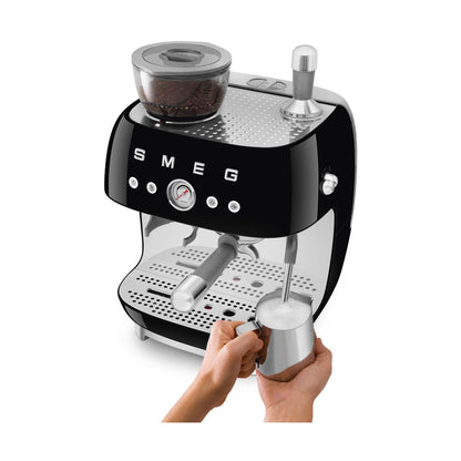 SMEG Manual Espresso Machine, Black #EGF03BLUS