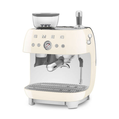 SMEG Manual Espresso Machine, Cream #EGF03CREU