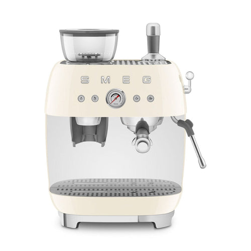 SMEG Manual Espresso Machine, Cream #EGF03CREU