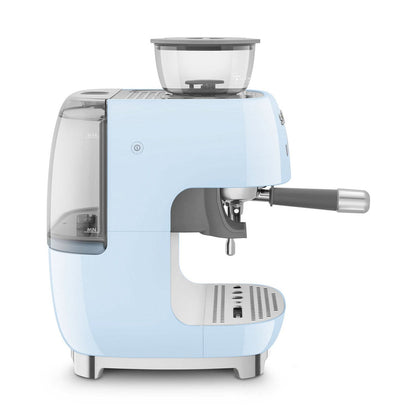 SMEG Manual Espresso Machine, Pastel Blue #EGF03PBEU