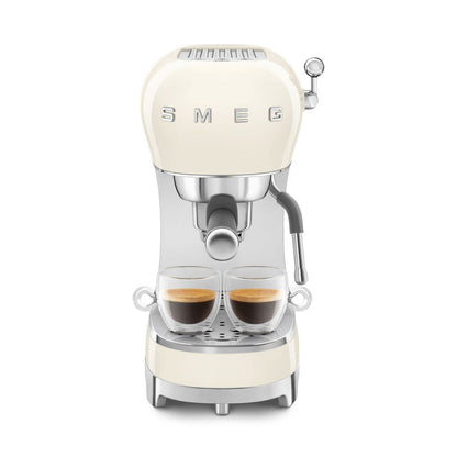 Smeg Manual Espresso Coffee Machine #ECF02CRUS - Cream