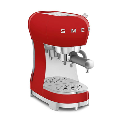 Smeg Manual Espresso Coffee Machine #ECF02RDUS - Red