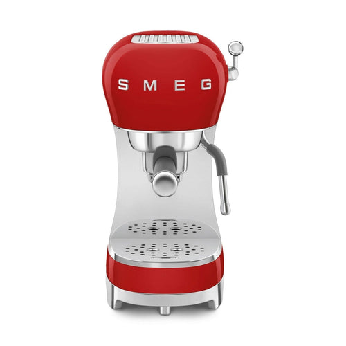 Smeg Manual Espresso Coffee Machine #ECF02RDUS - Red