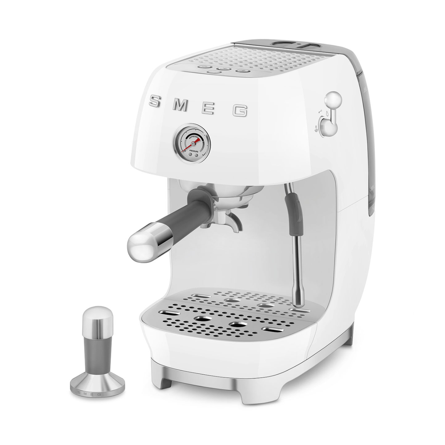 Smeg Manual Espresso Coffee Machine With Cold Brew, White #ECF03WHUS