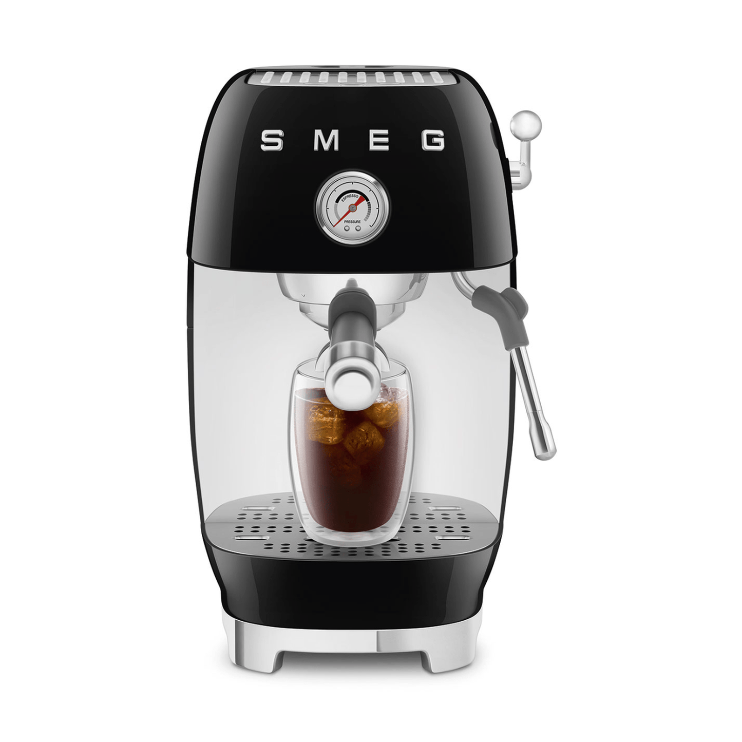 Smeg Manual Espresso Coffee Machine With Cold Brew, Black #ECF03BLUS