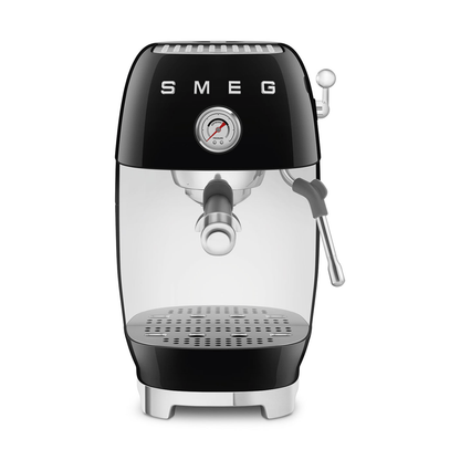 Smeg Manual Espresso Coffee Machine With Cold Brew, Black #ECF03BLUS