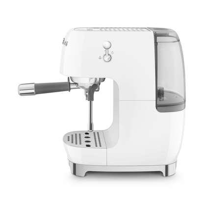 Smeg Manual Espresso Coffee Machine With Cold Brew, White #ECF03WHUS