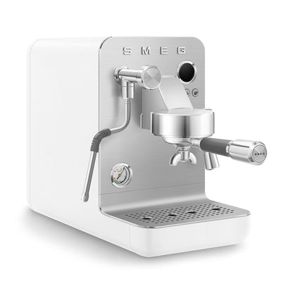 Smeg Minipro Espresso Machine, Matte White #EMC02WHMUS