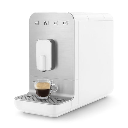 Smeg Super Automatic Espresso Machine with Hot Water, Matte White #BCC11WHMUS