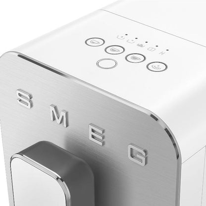 Smeg Super Automatic Espresso Machine with Hot Water, Matte White #BCC11WHMUS