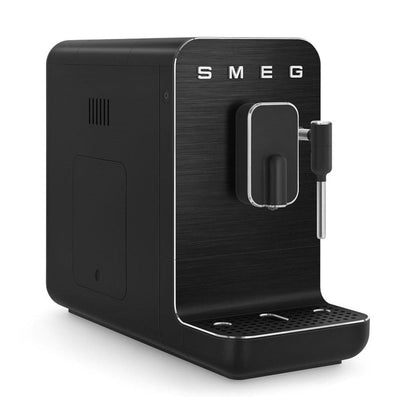 Smeg Super Automatic Espresso Machine with Steam Wand, Full Black #BCC12FBMUS