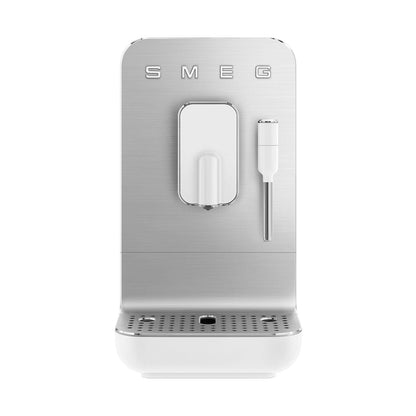 Smeg Super Automatic Espresso Machine with Steam Wand, Matte White #BCC12WHMUS