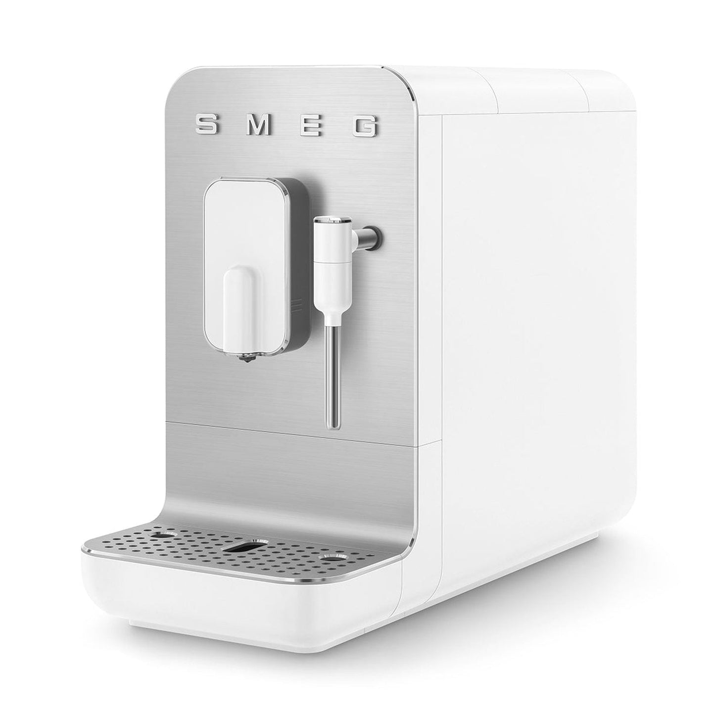 Smeg Super Automatic Espresso Machine with Steam Wand, Matte White #BCC12WHMUS