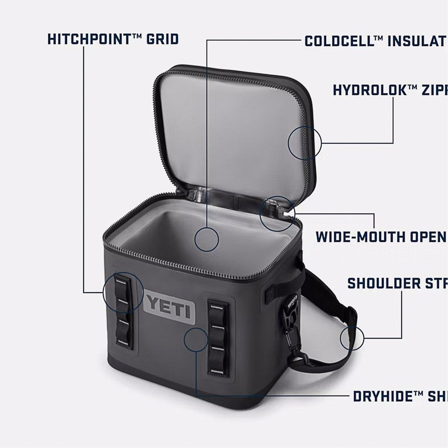 YETI Hopper Flip 18 Soft Cooler, Ultramarine Violet