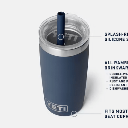 YETI Jr. 10oz. Tumbler with Straw Lid, Navy
