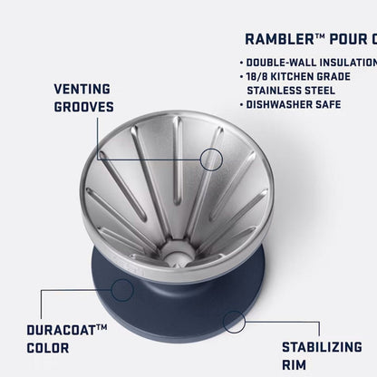 YETI Rambler Pour Over, Navy