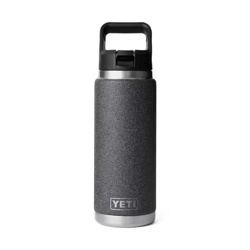 YETI Rambler 26 oz. Bottle With Straw Cap, Black Stone