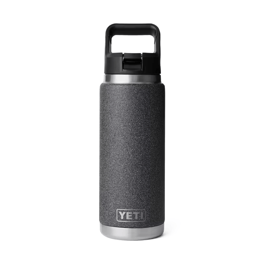 YETI Rambler 26 oz. Bottle With Straw Cap, Black Stone