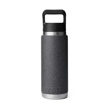 YETI Rambler 26 oz. Bottle With Straw Cap, Black Stone