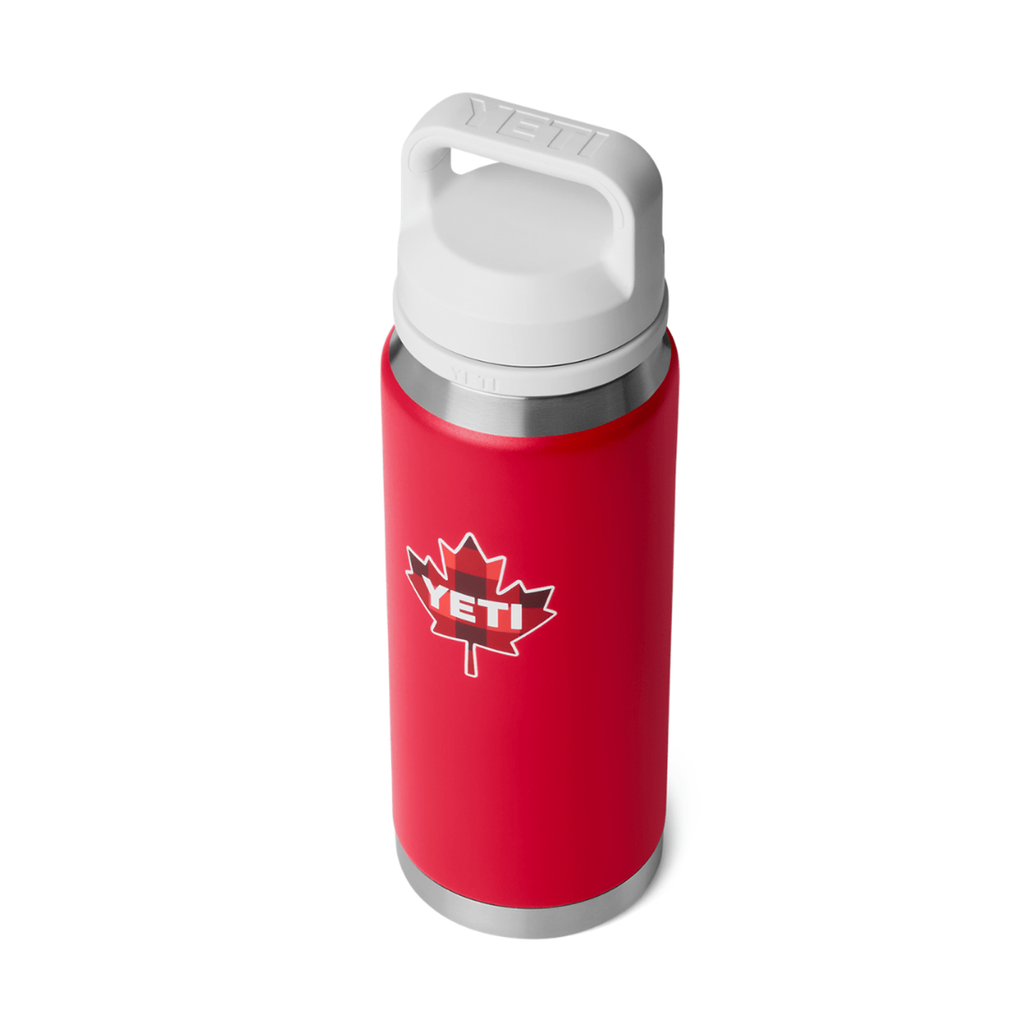 YETI Rambler 26 oz. Bottle with Chug Cap, True North Rescue Red & White