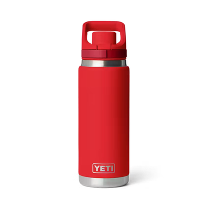 YETI Rambler 26 oz. Bottle with Flip Chug Cap, Rescue Red