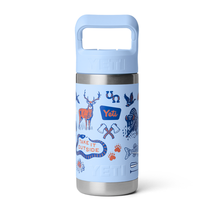 YETI Rambler 355 ml. Kids Bottle, Big Sky Blue Summer Camp