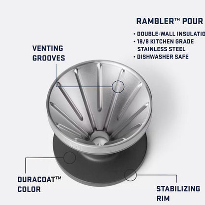 YETI Rambler Pour Over, Black