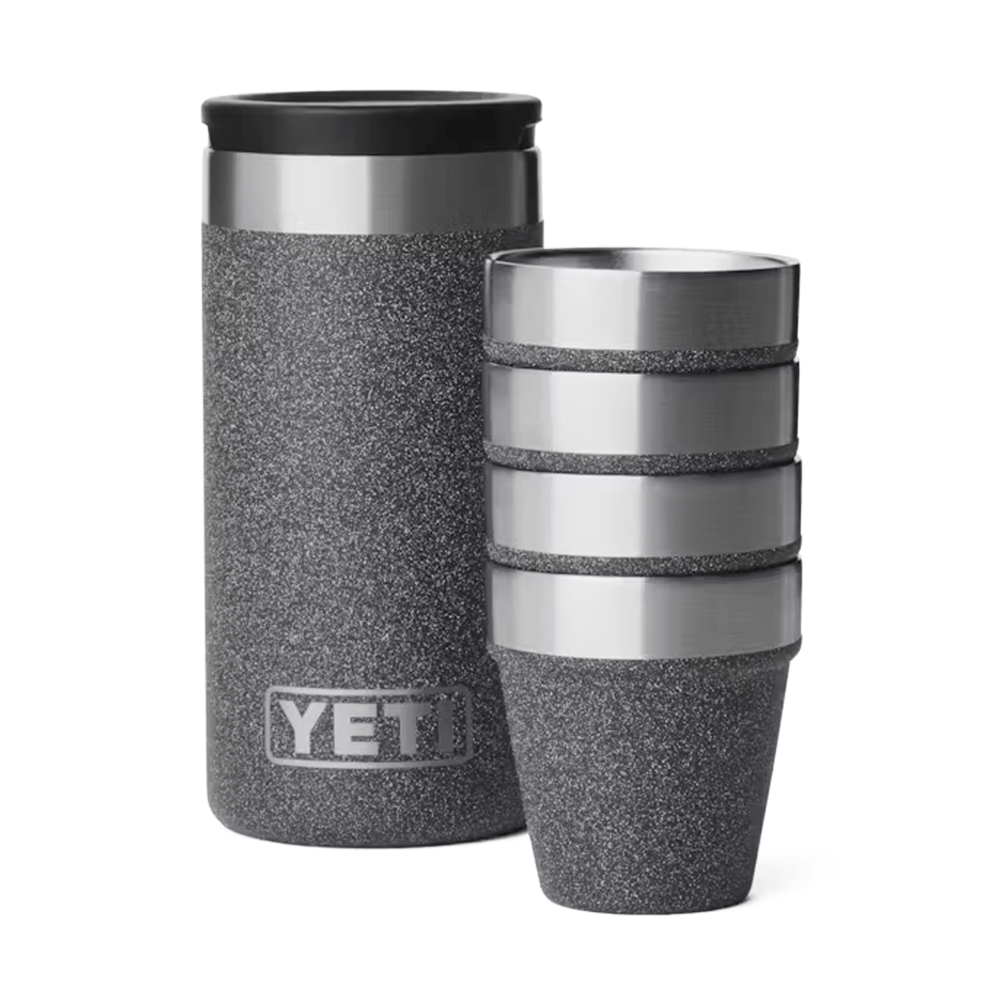 YETI Shot Glasses with Carrying Case, Black Stone
