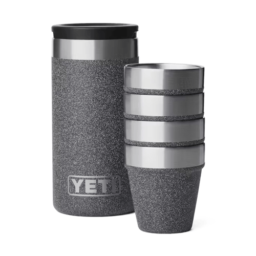 YETI Shot Glasses with Carrying Case, Black Stone